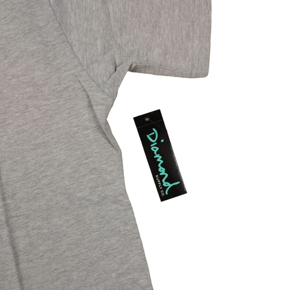 Diamond Supply t-shirt / gray color / short sleeve with camo logo tee / medium - Picture 5 of 6